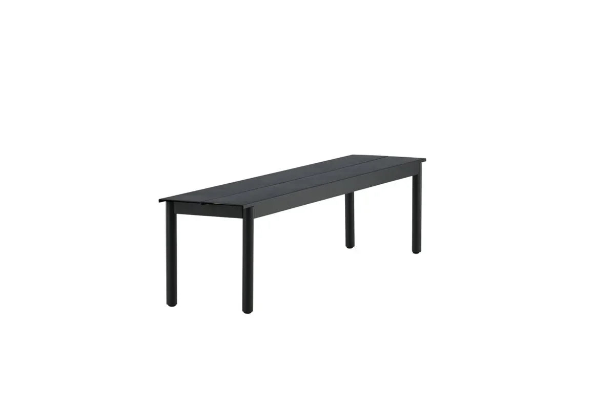 Gartenbank Egypt - aus robustem schwarzem Aluminium