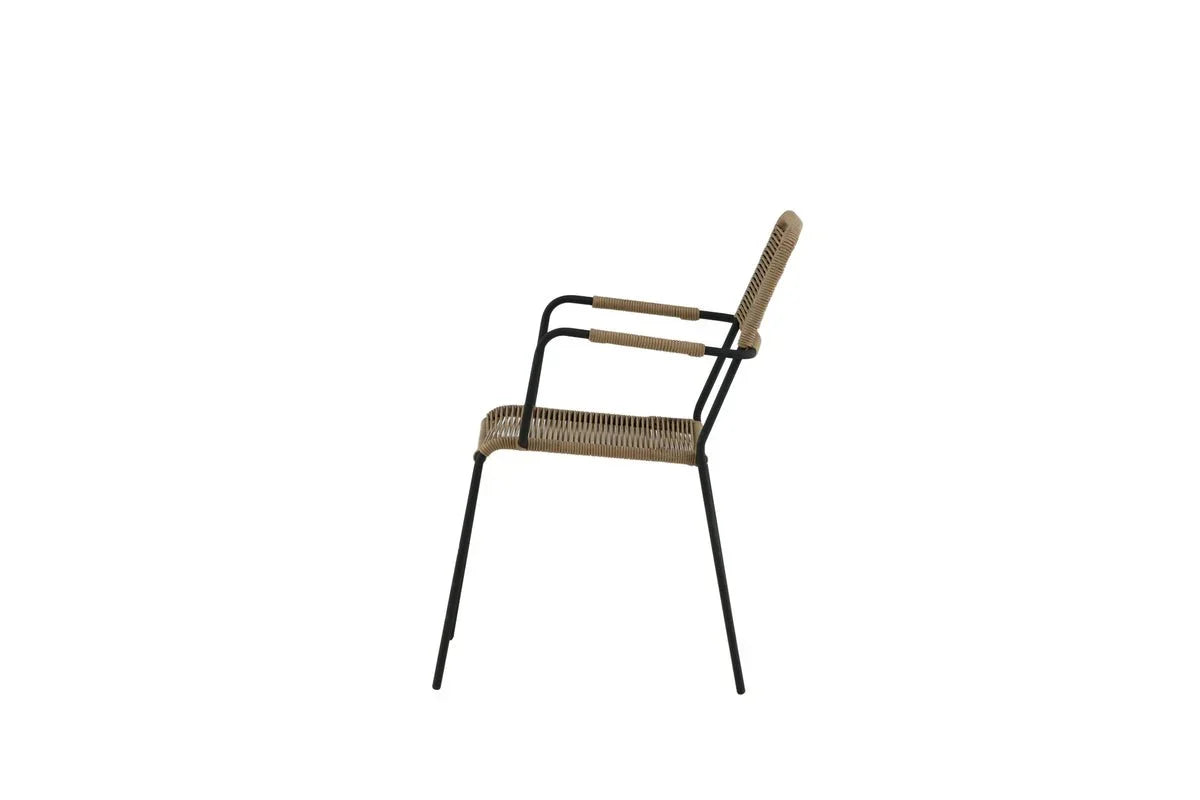 2er Set - Gartenstuhl Marla aus Metall/Polyester