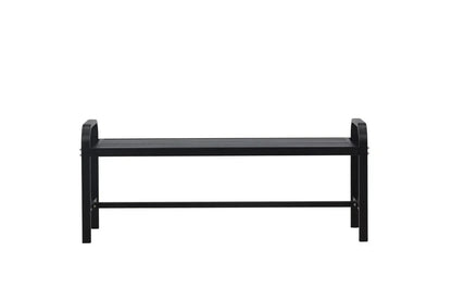 Gartenbank Cäsar - aus robustem, schwarzem Aluminium