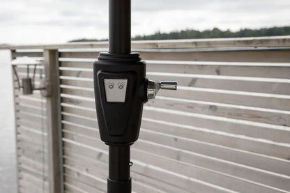 Sonnenschirm Lightning – Ø270 cm in wahlweise Schwarz oder Grau