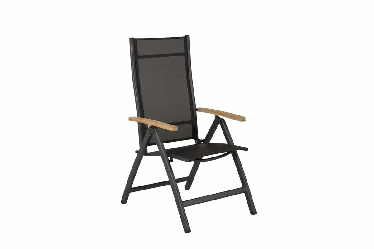 2er Set - Gartenstuhl GranCanaria aus Textilene/Aluminium in Schwarz, Weiß oder Beige