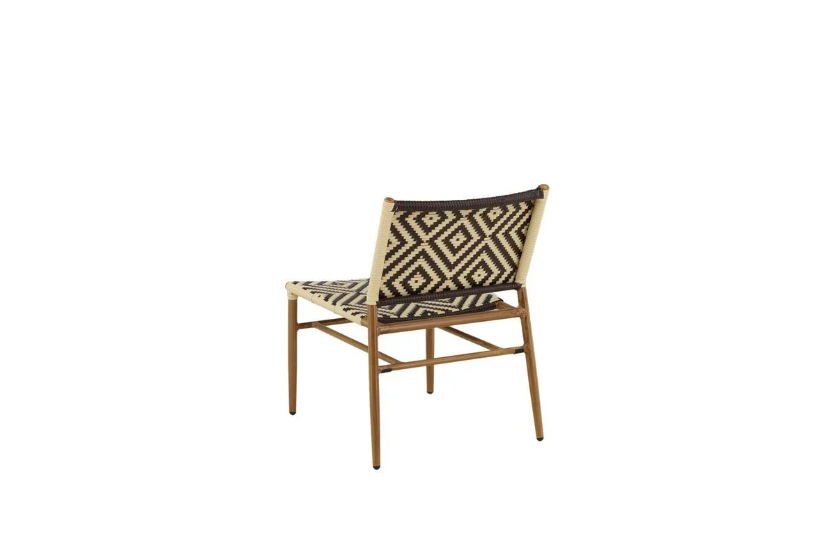 Gartenstuhl Carla - aus Rattan in Beige und Brauntönen