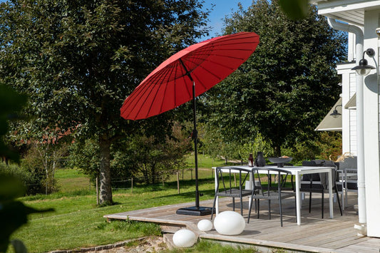 Ombrellone Rivierra – Ø270 cm in colore rosso