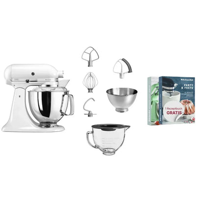 KitchenAid 4,8 L 5KSM175 Artisan Küchenmaschine Glasset mit Glasschüssel