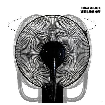 MAUK 16" Ventilator mit Sprüh - Nebel - Kühlung 80W