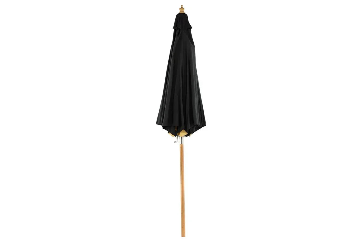 Garten Sonnenschirm Boho – Ø270 cm in wahlweise Schwarz oder Grau