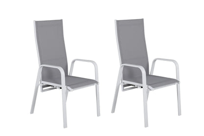 2er Set - Gartenstuhl Bossa aus Textilene/Aluminium
