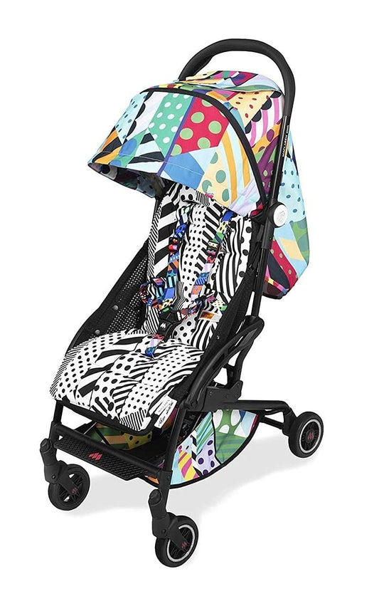 Passeggino compatto e leggero Maclaren Atom Jason Woodside, pieghevole, da neonato fino a 25 kg, capottina estensibile impermeabile UPF 50+, seduta reclinabile, adatto per viaggi aerei, con accessori