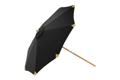 Garten Sonnenschirm Boho – Ø270 cm in wahlweise Schwarz oder Grau
