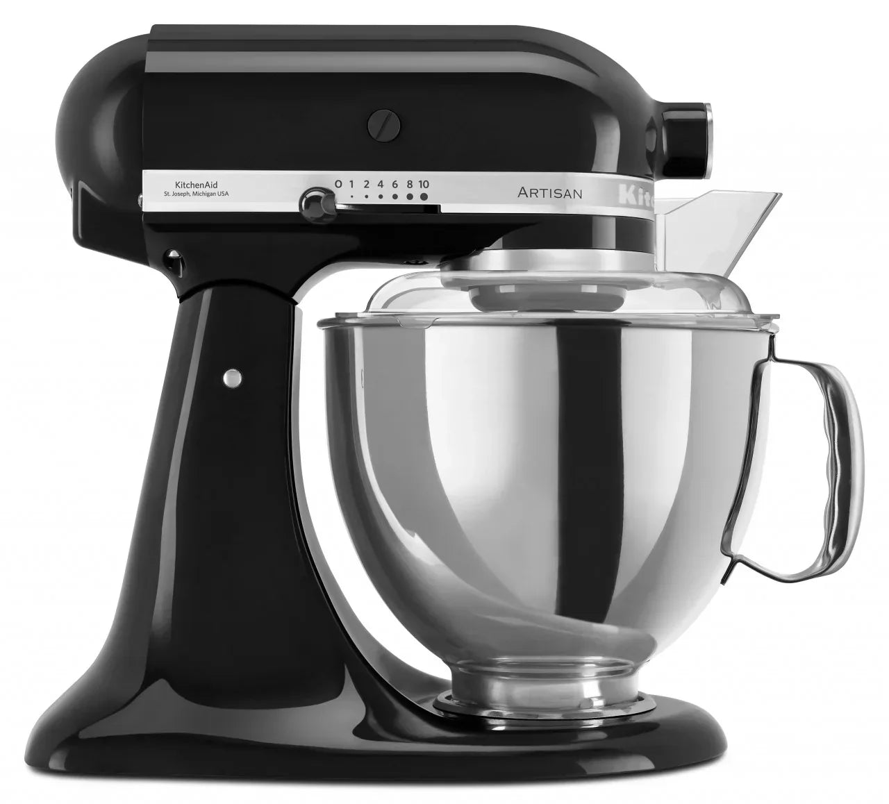 KitchenAid 4,8 L 5KSM175 Artisan Küchenmaschine Allrounderset mit Gemüseschneider+Fleischwolf+Spritzgebäckvorsatz
