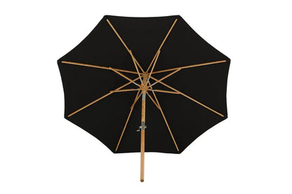 Garten Sonnenschirm Boho – Ø270 cm in wahlweise Schwarz oder Grau