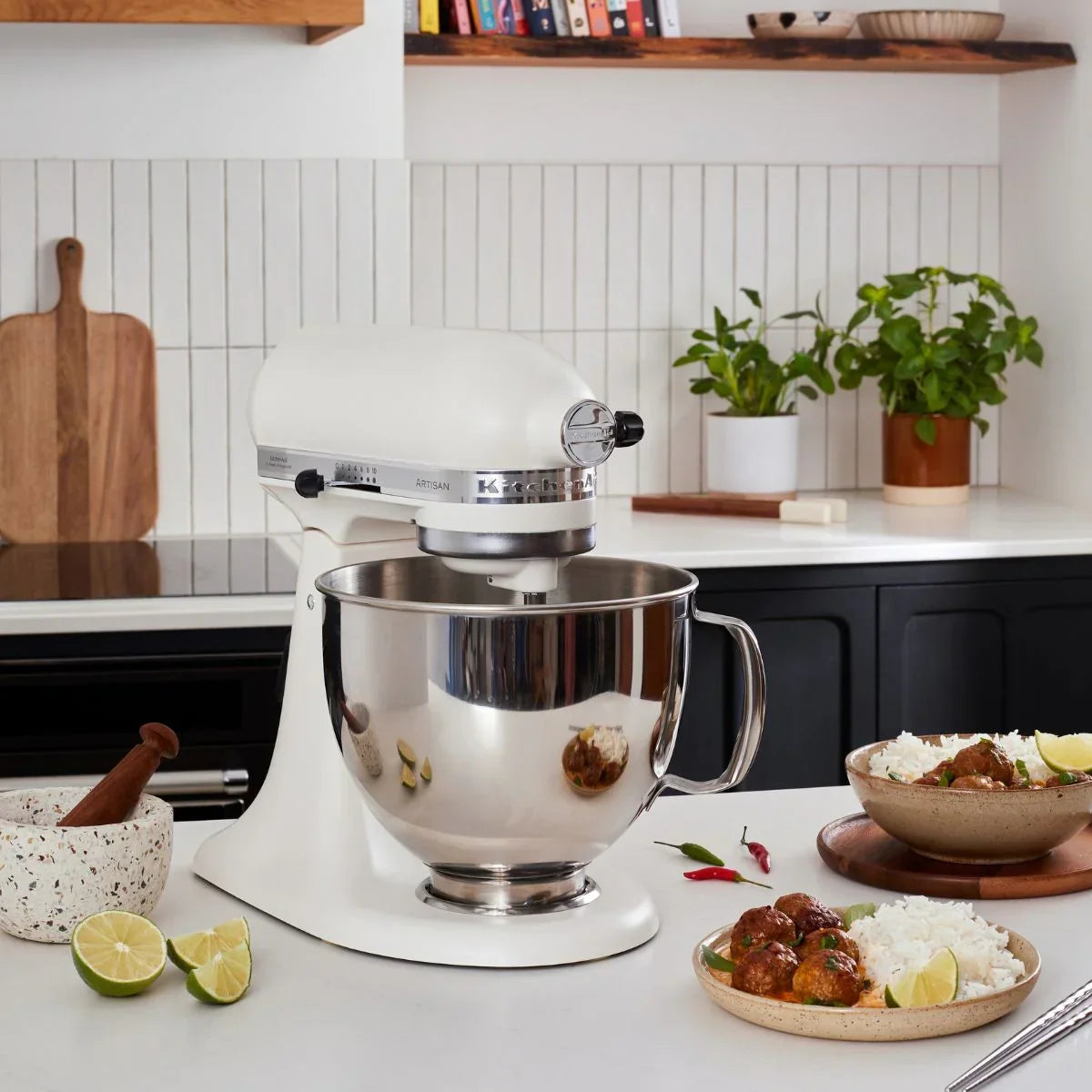 KitchenAid 4,8 L 5KSM175 Artisan Küchenmaschine Icelover mit Eiszubereiter