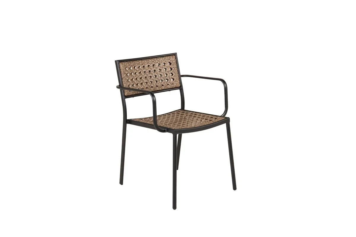4er Set - Gartenstuhl Marave aus Rattan inkl. Kissen