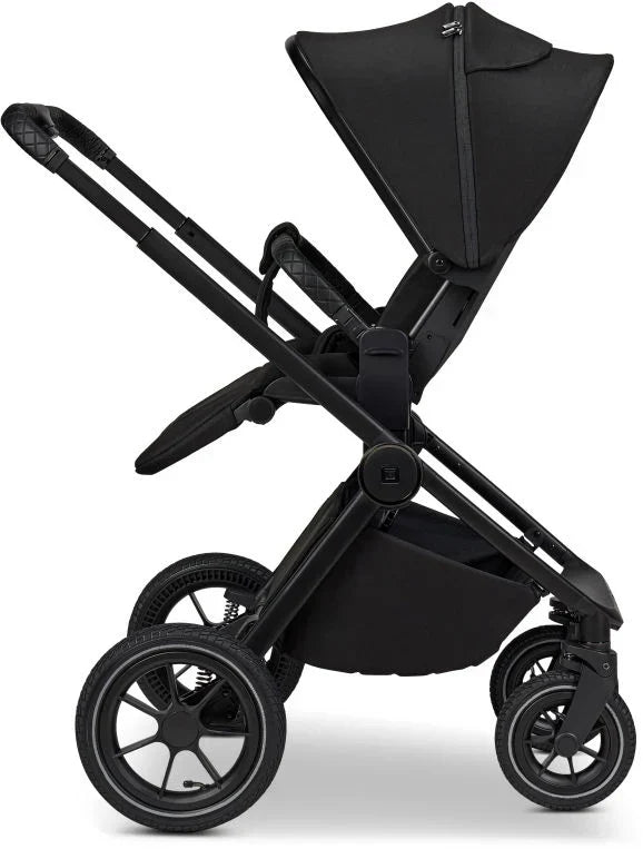 B-Ware Moon Gio Kombikinderwagen Babywagen Onyx Matt Höhenverstellbar Luftreifen