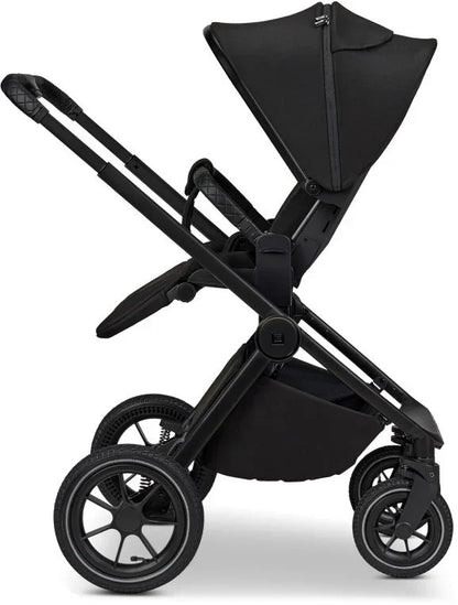 B-Ware Moon Gio Kombikinderwagen Babywagen Onyx Matt Höhenverstellbar Luftreifen