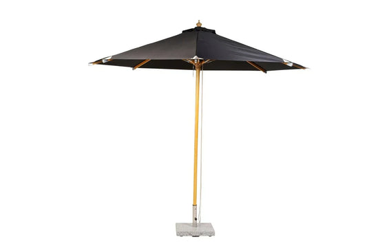 Ombrellone Azzura – Ø300 cm in colore nero con struttura in faggio