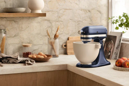KitchenAid 4,8 L 5KSM175 Artisan Küchenmaschine Breadlover mit Messerschmidt Getreidemühlenvorsatz + Brotbackschüssel