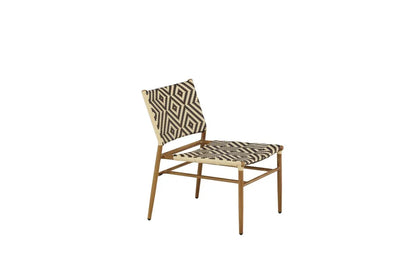 Gartenstuhl Carla - aus Rattan in Beige und Brauntönen