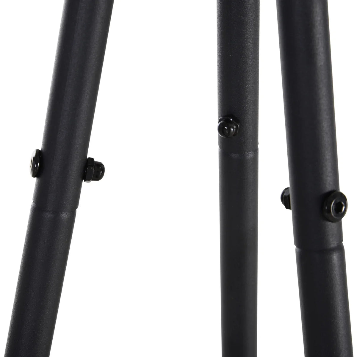 HOMCOM Metall Kleiderständer Baummuster für Kleidung Taschen Hüte 6 Haken mit 2 Regalen 32,5x45,5x182cm