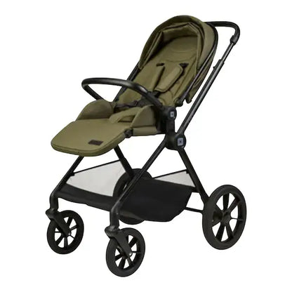 B-Ware Moon Clikk Kombikinderwagen Buggy Kinderwagen Moss Green Melange Faltbar Leicht