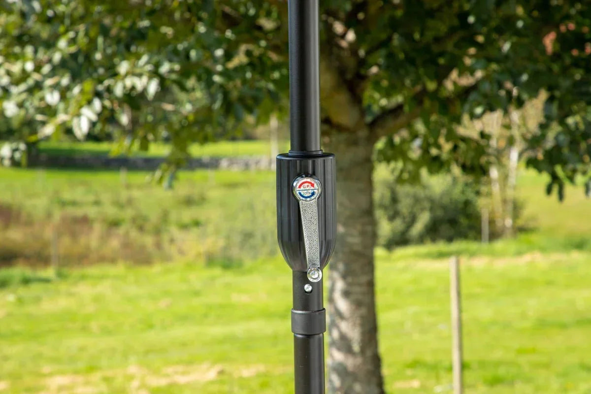 Garten Sonnenschirm Palma – Ø270 cm verfügbar in Weiß, Schwarz, Grau und Blau
