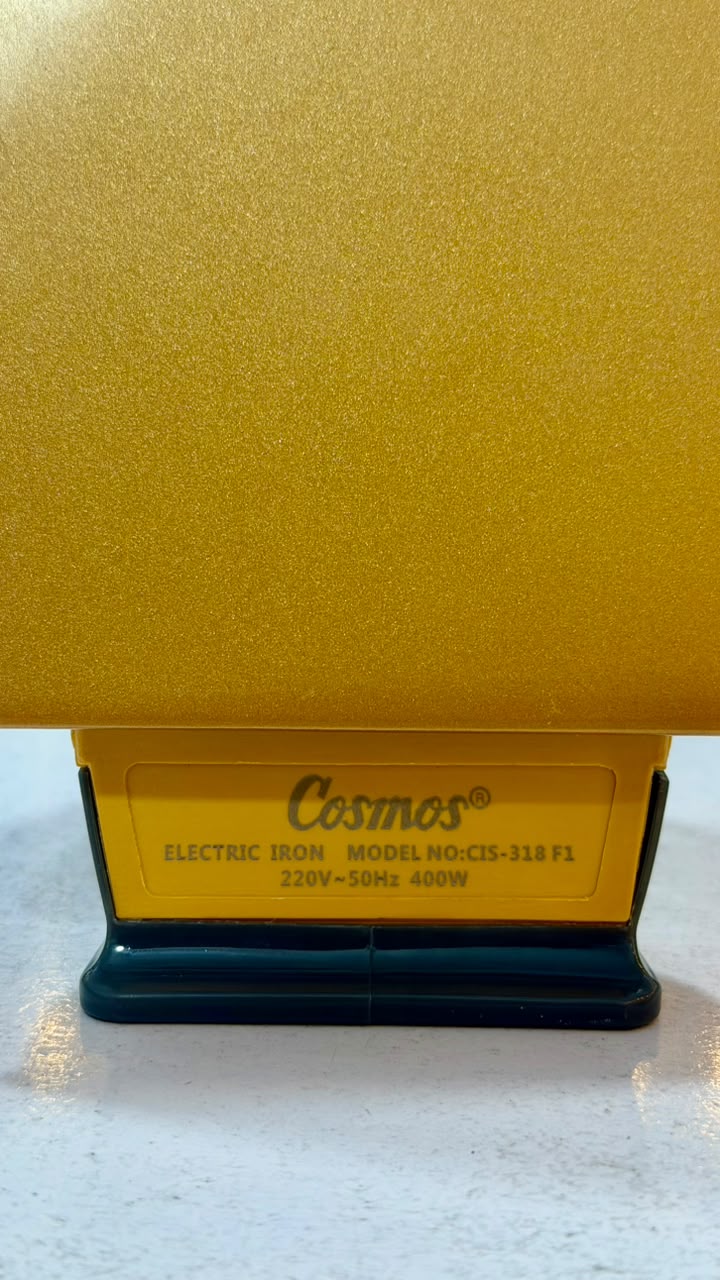 Cosmos Electric Iron CIS-318 F1 golden plate