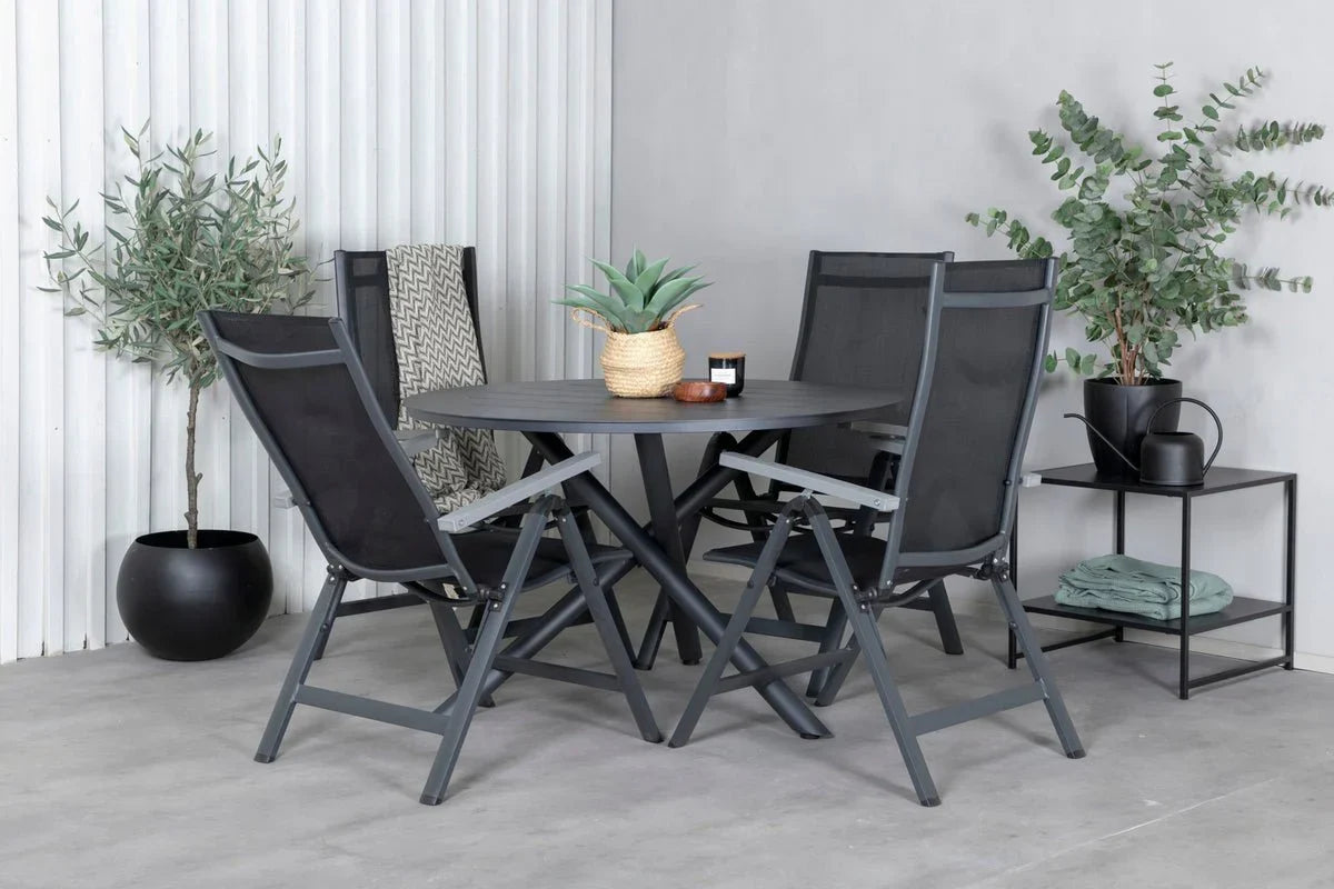2er Set - Gartenstuhl Montenegro aus Textilene/Aluminium