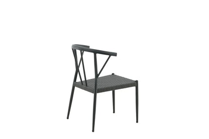 6er Set - Gartenstuhl Tina aus Rattan/Aluminium