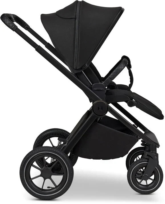 B-Ware Moon Gio Kombikinderwagen Babywagen Onyx Matt Höhenverstellbar Luftreifen