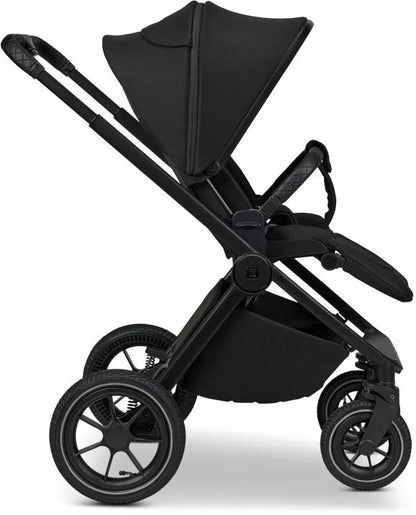 B-Ware Moon Gio Kombikinderwagen Babywagen Onyx Matt Höhenverstellbar Luftreifen