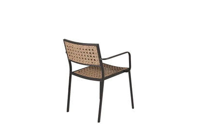 4er Set - Gartenstuhl Marave aus Rattan inkl. Kissen