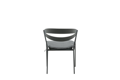 Gartenstuhl Sylt - aus Aluminium in Schwarz