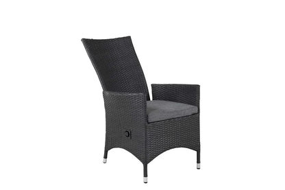 2er Set - Venezia Gartenstuhl in Rattanoptik in Schwarz, Weiß oder Naturoptik