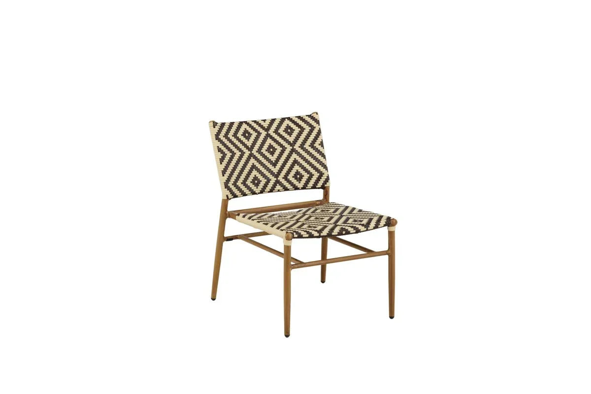 Gartenstuhl Carla - aus Rattan in Beige und Brauntönen
