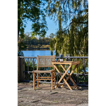 2er Set - Gartenstuhl Capri ohne Armlehne aus Teakholz