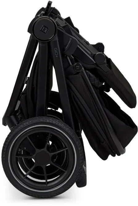 B-Ware Moon Gio Kombikinderwagen Babywagen Onyx Matt Höhenverstellbar Luftreifen
