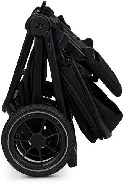 B-Ware Moon Gio Kombikinderwagen Babywagen Onyx Matt Höhenverstellbar Luftreifen